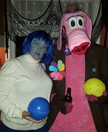 Inside Out Sadness and Bing Bong Homemade Costume