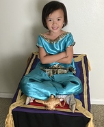 Jasmine on Magic Carpet Homemade Costume