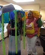 Jellyfish and Rotten Jellied Bologna Homemade Costume
