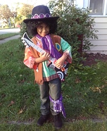 Jimi Hendrix Boy Homemade Costume
