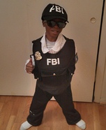 Jr FBI Agent Homemade Costume