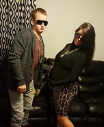 Kim Kardashian and Kanye West Homemade Costume