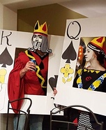 King & Queen of Spades Homemade Costume