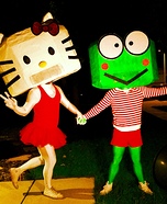 Hello Kitty and Keroppi Homemade Costumes