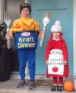 Kraft Dinner and Ketchup Homemade Costume