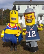 Lego Tom Brady and Patriots Cheerleader Homemade Costumes