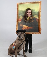 Leonardo Dog Vinci and The Mona Lisa Homemade Costume