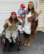 Lieutenant Dan, Forrest Gump, and Jenny Homemade Costume