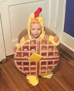 Lil Chicken and Waffles Homemade Costume