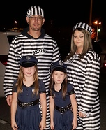 Lil Cops and Jailbirds Homemade Costume