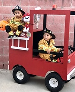 Little Fire Fighters Homemade Costume