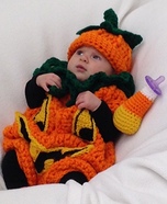 Little Pumpkin Baby Homemade Costume