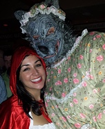 Little Red Riding Hood and her Big Bad Granny Wolf Homemade Costume