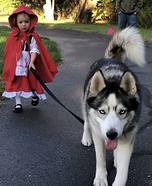 Little Red Riding Hood and her Big Bad Wolf Homemade Costume