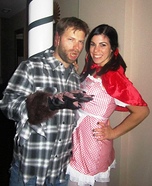 Couple's Little Red Riding Hood and the Big Bad Wolf Costume