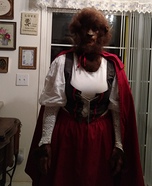Little Red Riding Hood that got bitten by a Warewolf Homemade Costume