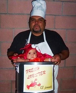 Lobster Baby & Daddy Chef - Homemade Costume Idea