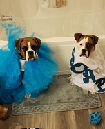 Loofah and Soap Dogs Homemade Costume