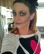 Lovely Skeleton Homemade Costume