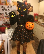 Lucy Moon the Black Cat Homemade Costume