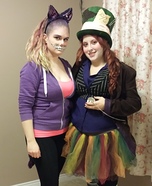 Mad Hatter and Cheshire Cat Homemade Costume