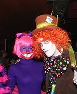 Mad Hatter and Cheshire Cat Homemade Costume