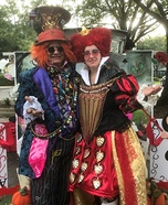 Mad Hatter and Queen of Hearts Homemade Costume