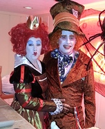 Mad Hatter and Queen of Hearts Costume