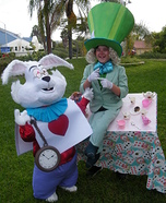 Mad Hatter & White Rabbit Homemade Costumes