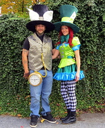 DIY couples costume - Mad Hatter & White Rabbit Couple's Costume