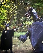 Maleficent and her Dragon Homemade Costume