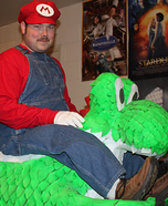 Homemade Mario and Yoshi Costume