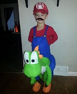 Mario riding Yoshi Costume