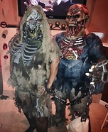 Married Zombie Couple Homemade Costume