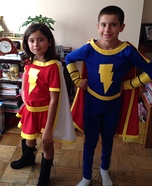 Mary Marvel and Captain Marvel Jr Costume