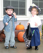 Mary Poppins and Bert the Chimney Sweep Costumes for Kids