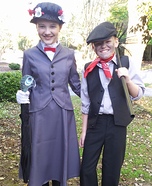 Mary Poppins and Bert the Chimney Sweep Homemade Costume