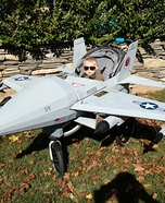 Maverick in his Jet Homemade Costume