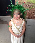Medusa Girl's Homemade Costume