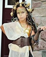 Homemade Medusa Costume Idea for Girls