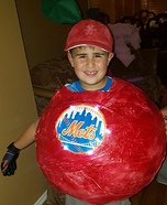 Mets Home Run Apple Homemade Costume