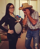 Pregnant couples costume ideas - Miley and Billy Ray Costume