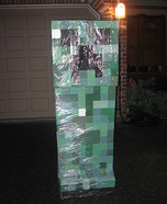 Homemade Minecraft Creeper Costume for Boys