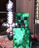Homemade Minecraft Creeper Costume