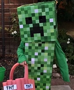 DIY Minecraft Creeper Halloween Costume