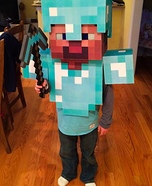 Minecraft Diamond Armor Steve Homemade Costume