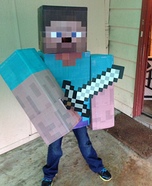 DIY Minecraft Steve Costume