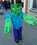 Minecraft Zombie Homemade Costume