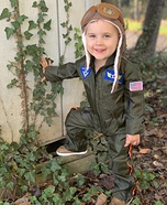 Mini Aviator Homemade Costume
