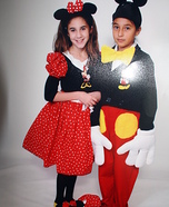 Minnie & Mickey Mouse Homemade Costume